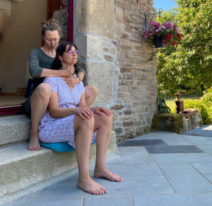 isabel cooney near some trees